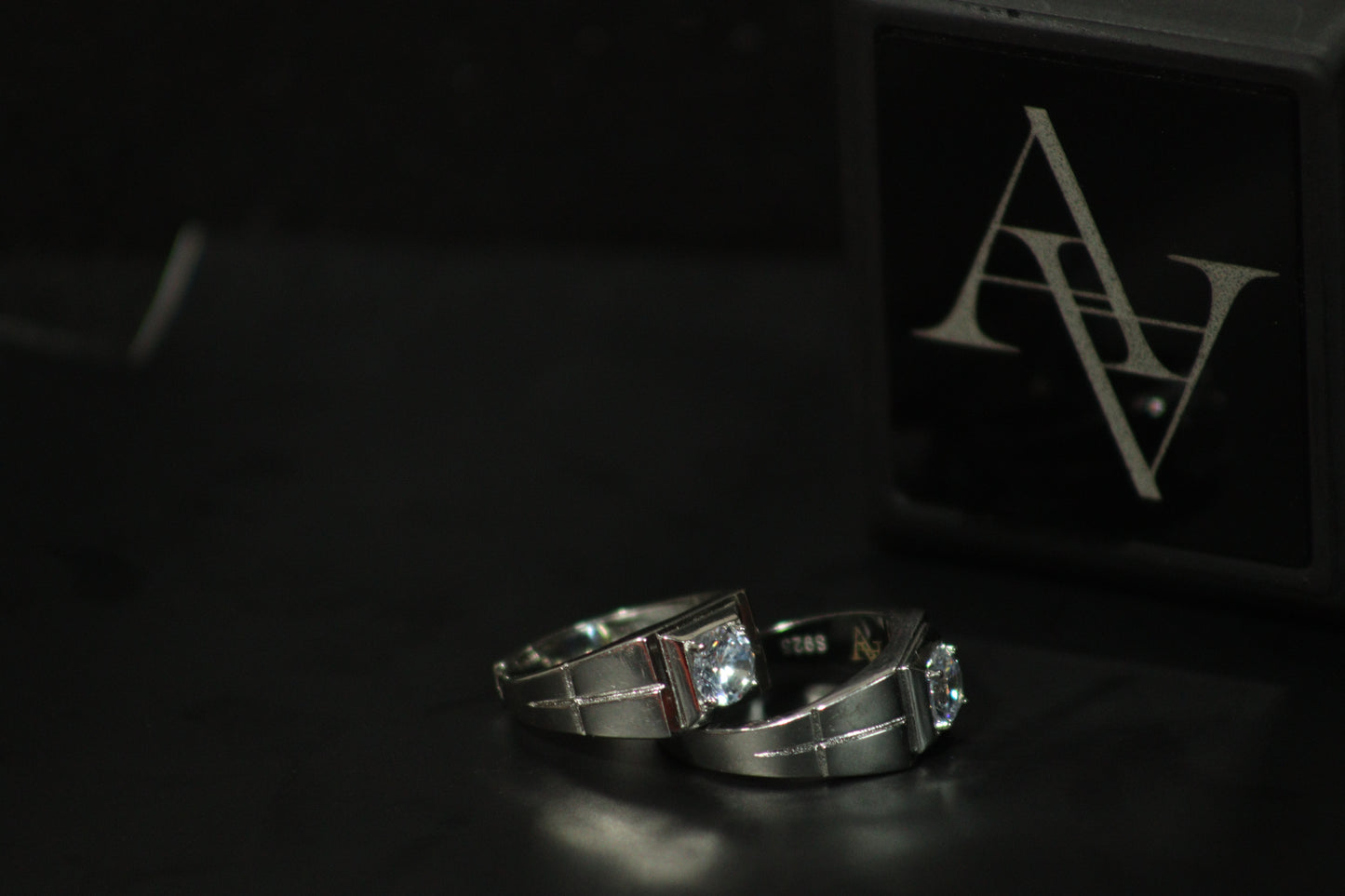 Statement Ring for Men: Simulated Diamond Ring Adjustable - Domineering Style, Fashion Jewelry, Gift for Him, Buy Now!