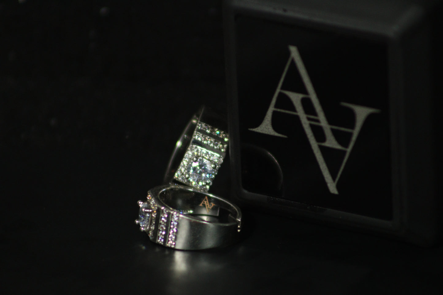 Statement Ring for Men: Simulated Diamond Ring Adjustable - Domineering Style, Fashion Jewelry, Gift for Him, Buy Now!
