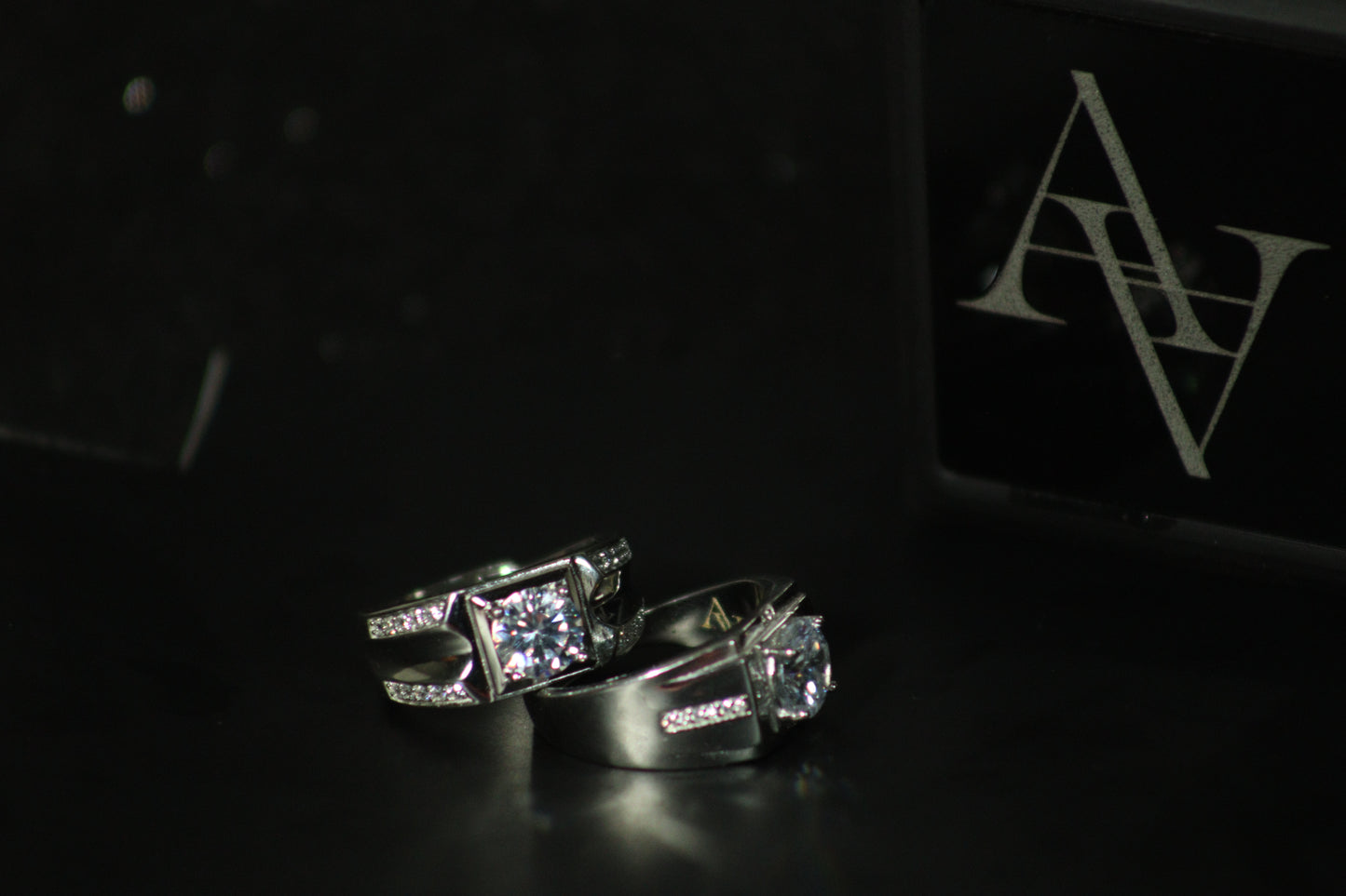 Statement Ring for Men: Simulated Diamond Ring Adjustable - Domineering Style, Fashion Jewelry, Gift for Him, Buy Now!