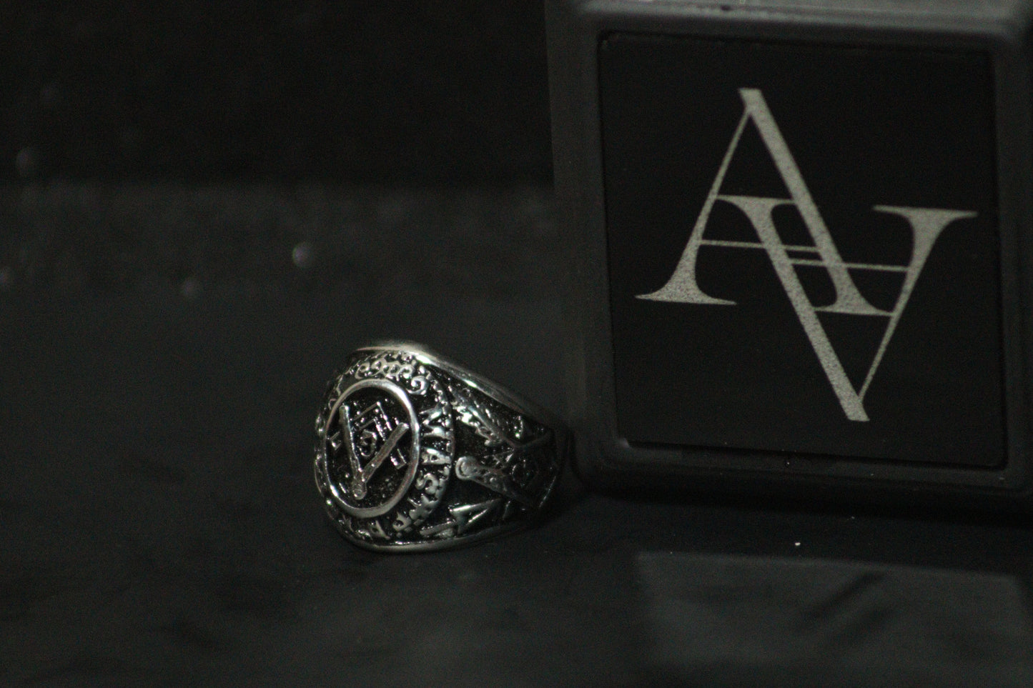 Masonic Freemason Ring Silver - Stylish Mens Ring Pakistan