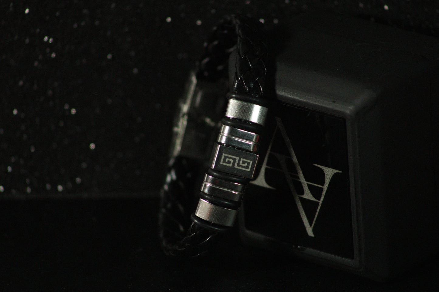 Customized Leather Name Bracelet for Men