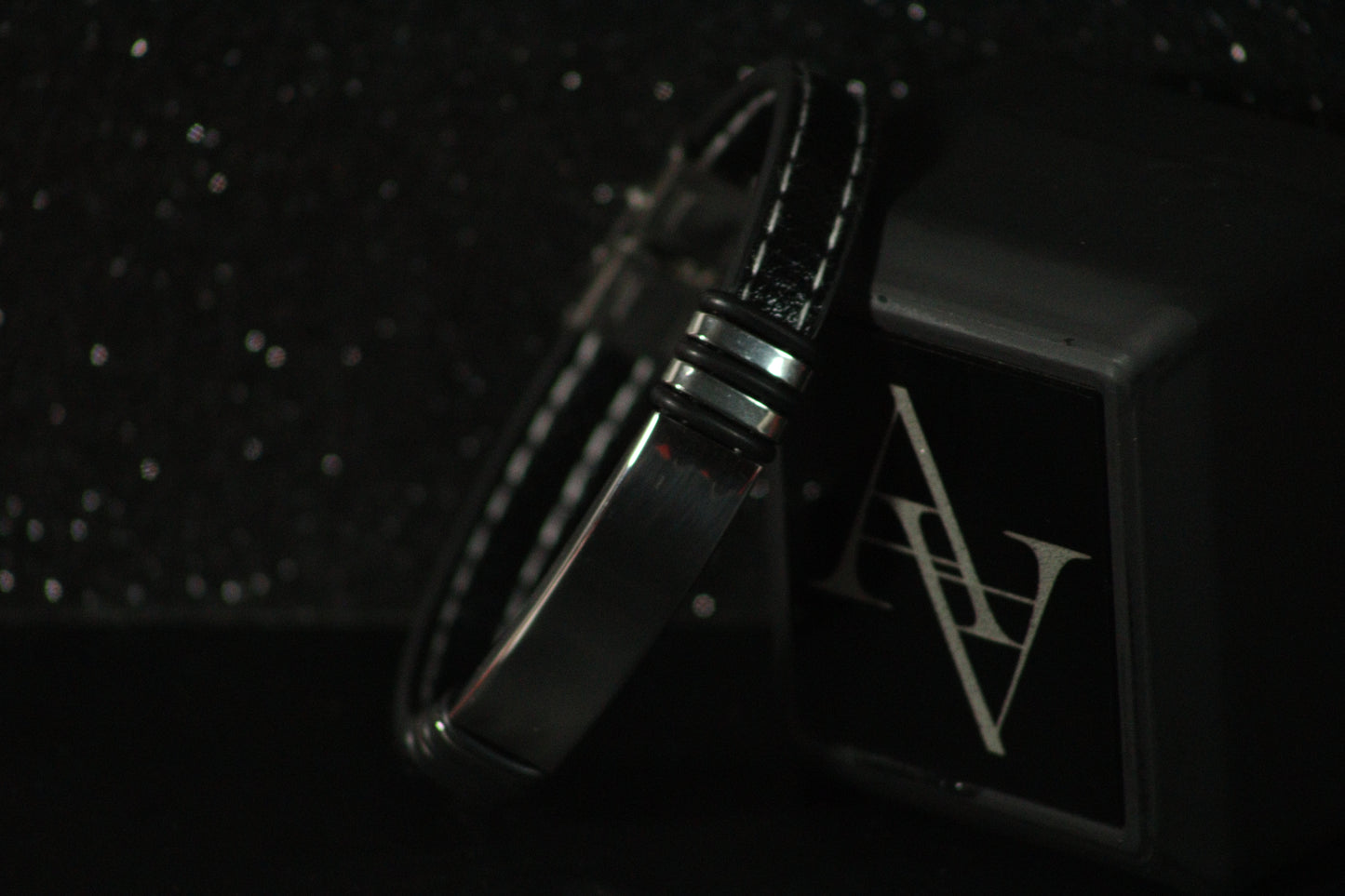 Customized Leather Name Bracelet for Men