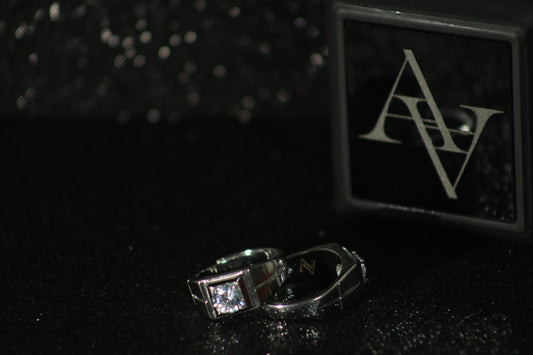 Statement Ring for Men: Simulated Diamond Ring Adjustable - Domineering Style, Fashion Jewelry, Gift for Him, Buy Now!