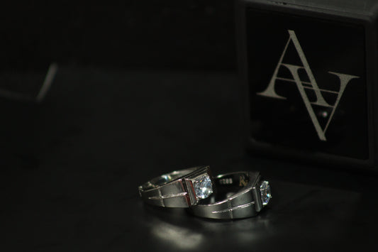 Statement Ring for Men: Simulated Diamond Ring Adjustable - Domineering Style, Fashion Jewelry, Gift for Him, Buy Now!