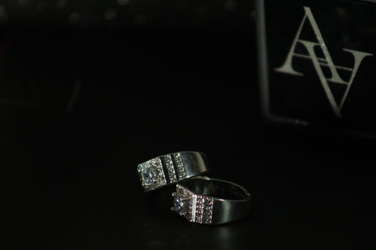 Statement Ring for Men: Simulated Diamond Ring Adjustable - Domineering Style, Fashion Jewelry, Gift for Him, Buy Now!