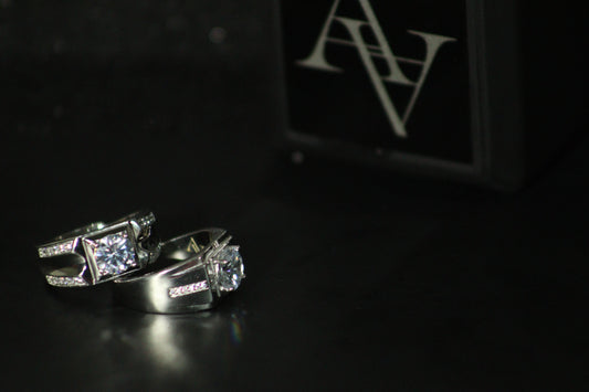 Statement Ring for Men: Simulated Diamond Ring Adjustable - Domineering Style, Fashion Jewelry, Gift for Him, Buy Now!