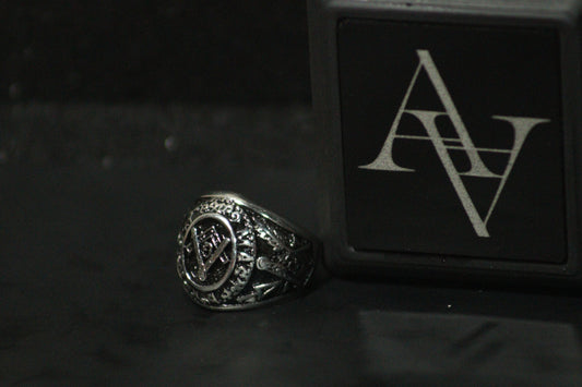 Masonic Freemason Ring Silver - Stylish Mens Ring Pakistan