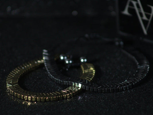 Hematite jewelry Bracelets Adjustable  Arrow  Bracelet for Men Jewelry