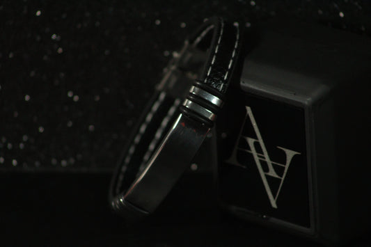 Customized Leather Name Bracelet for Men