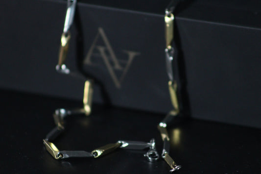 Stainless Steel Golden Silver Rice Chain For Men and Boys