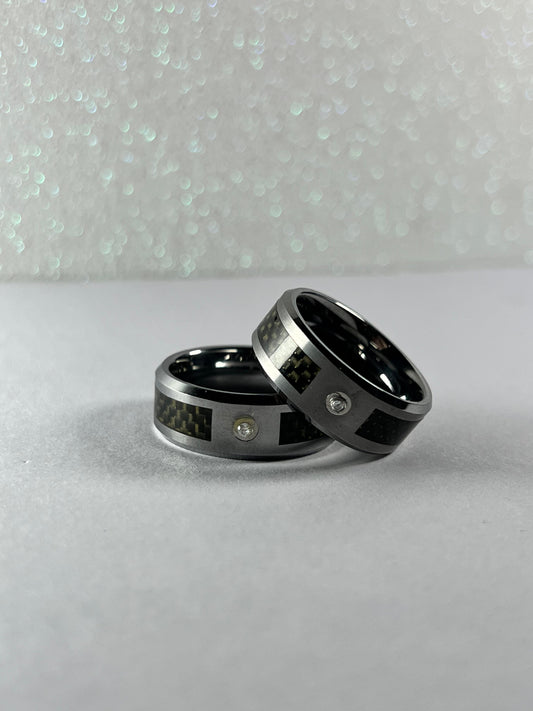 The Reactor Titanium Ring With Carbon Fiber Inlay