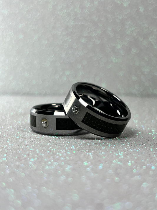 The Reactor Titanium Ring With Carbon Fiber Inlay